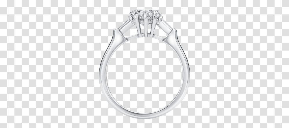 Classic Tapered Baguette Engagement Ring Harry Winston, Accessories, Accessory, Jewelry, Silver Transparent Png