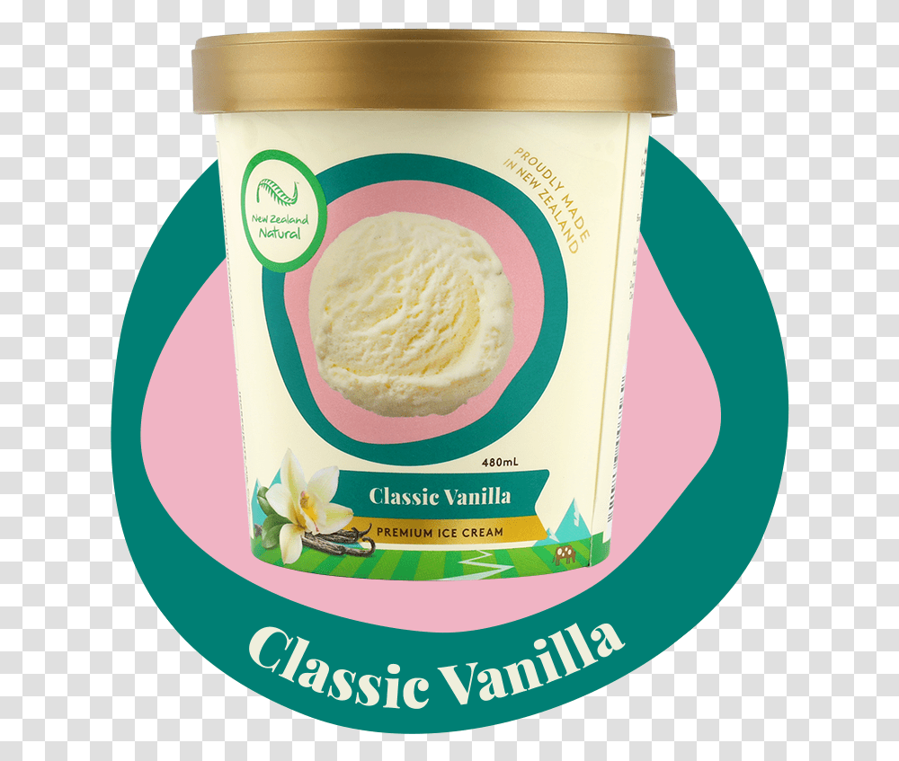 Classic Vanilla - New Zealand Natural, Cream, Dessert, Food, Creme Transparent Png