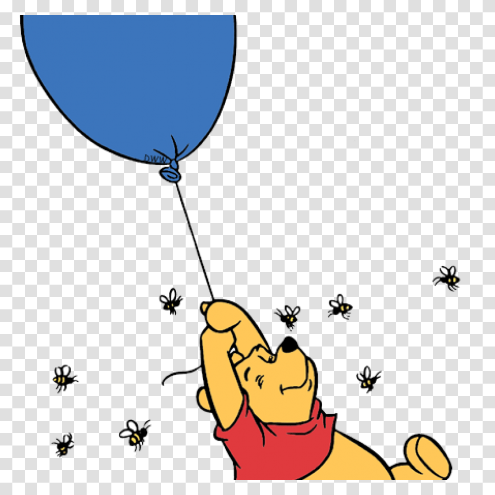 Classic Winnie The Pooh Clipart Free Clipart Download, Balloon, Person, Human, Hand Transparent Png