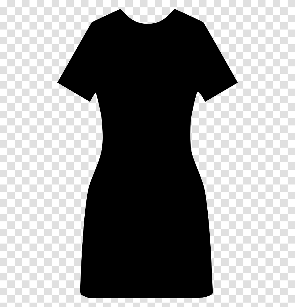 Classic Woman Lady Dress Little Black Dress, Silhouette, Apparel, Stencil Transparent Png