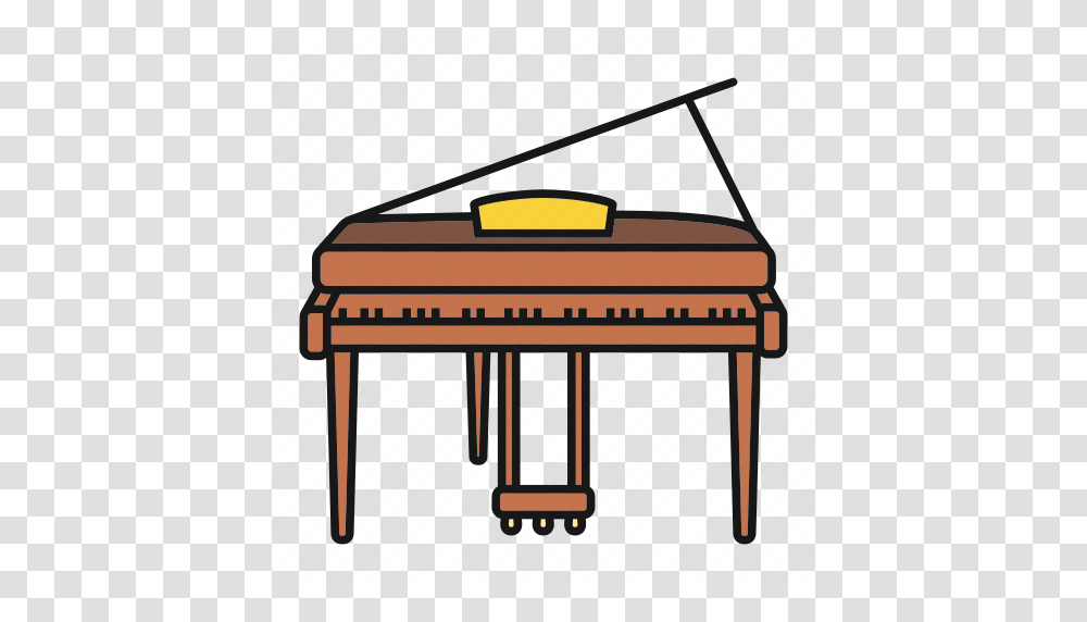 Classical Fortepiano Grand Piano Instrument Music Musical, Furniture, Table, Desk, Coffee Table Transparent Png