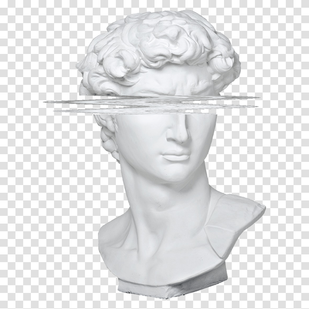 Classical Sculpture Aesthetic Statue, Head, Person, Cream Transparent Png