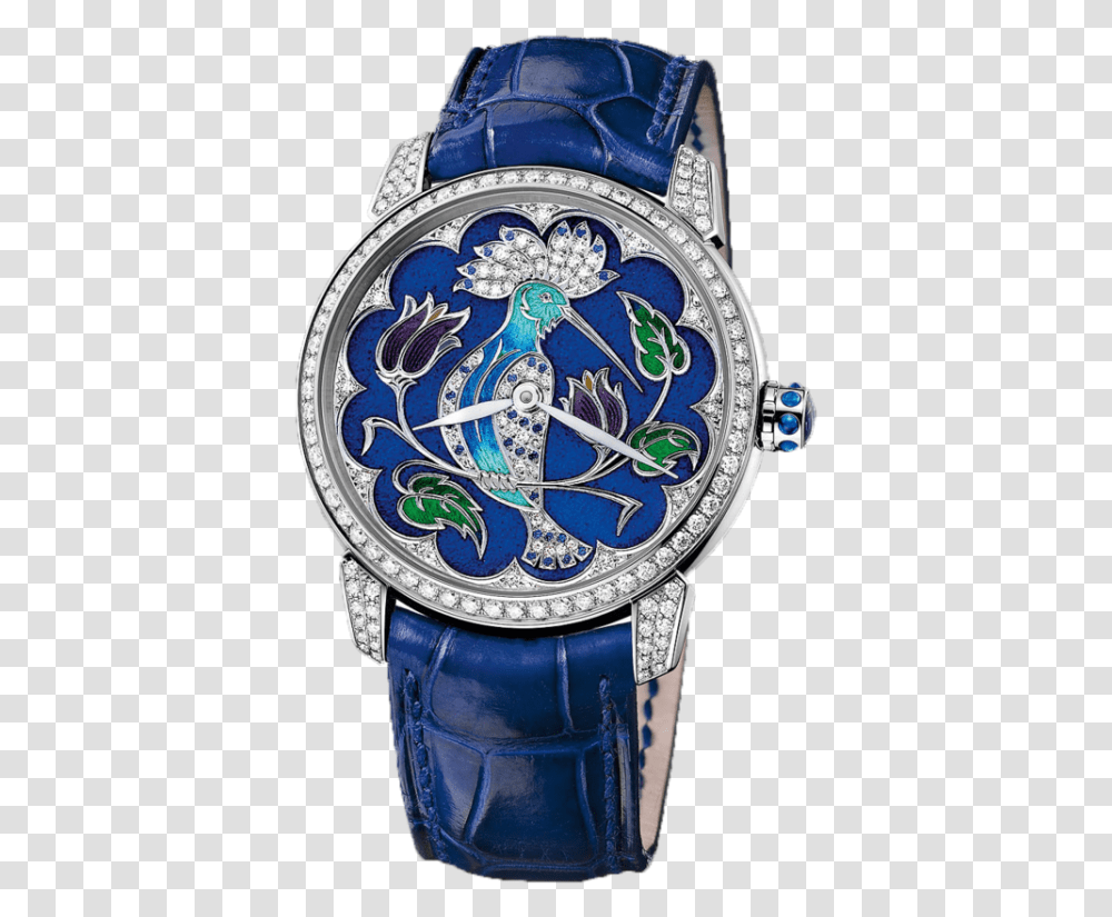 Classico Lady Huppe Motif Dial Alligator Leather Automatic Watch, Wristwatch, Clock Tower, Architecture, Building Transparent Png