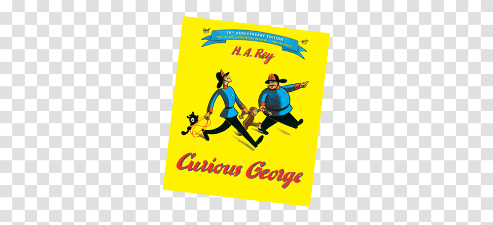 Classics Clipart Curious George, Poster, Advertisement, Person, Flyer Transparent Png