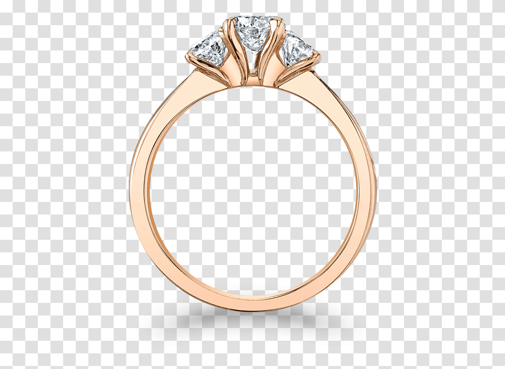 Classics Rose Gold Halo Engagement Rings From Side, Accessories, Accessory, Jewelry Transparent Png