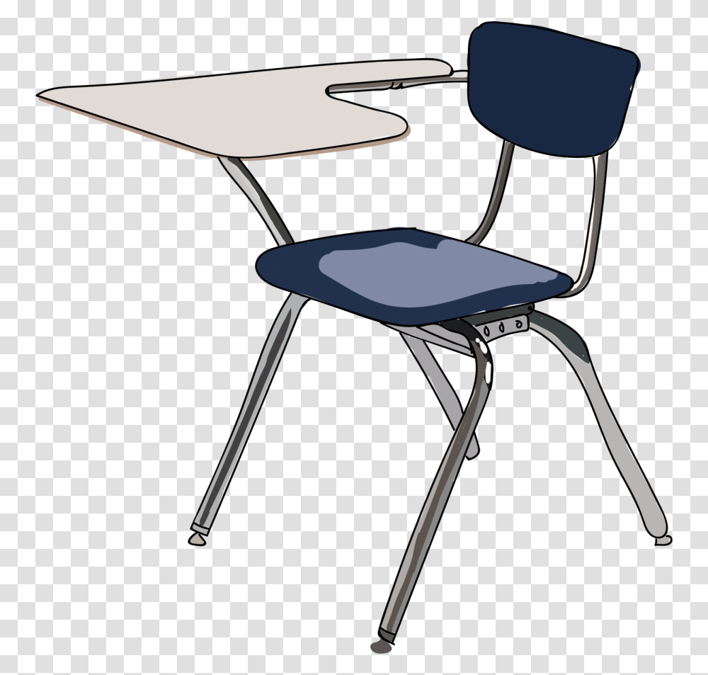 Classroom Chair With Desk, Furniture, Armchair Transparent Png