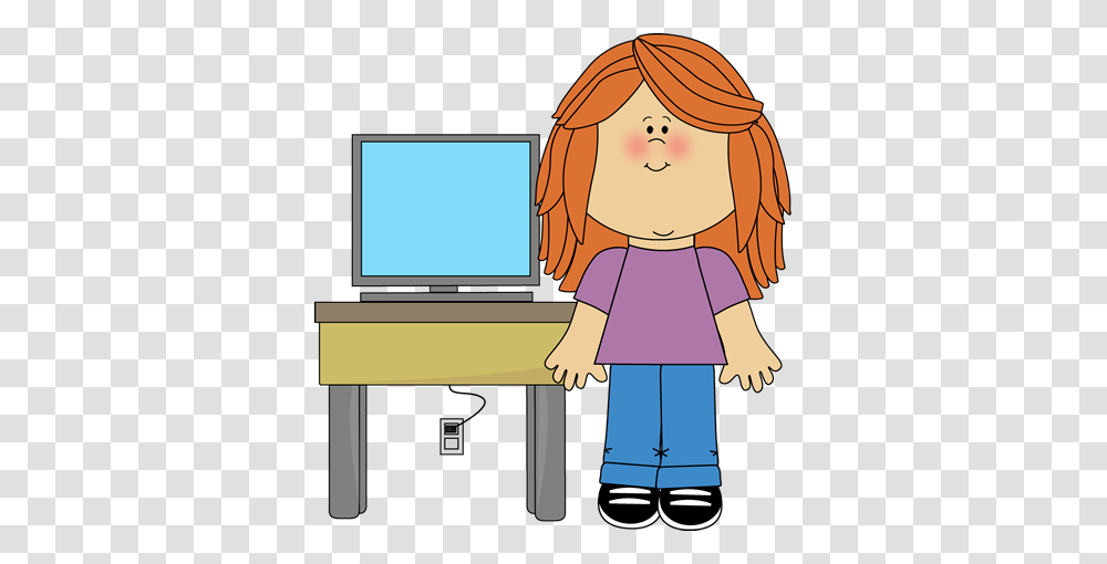 Classroom Clipart, Standing, Computer, Electronics, Monitor Transparent Png