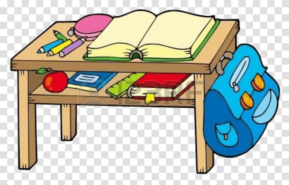 Classroom Good Table Clipart My Cotton Garden For You, Furniture, Desk, Tabletop, Cushion Transparent Png