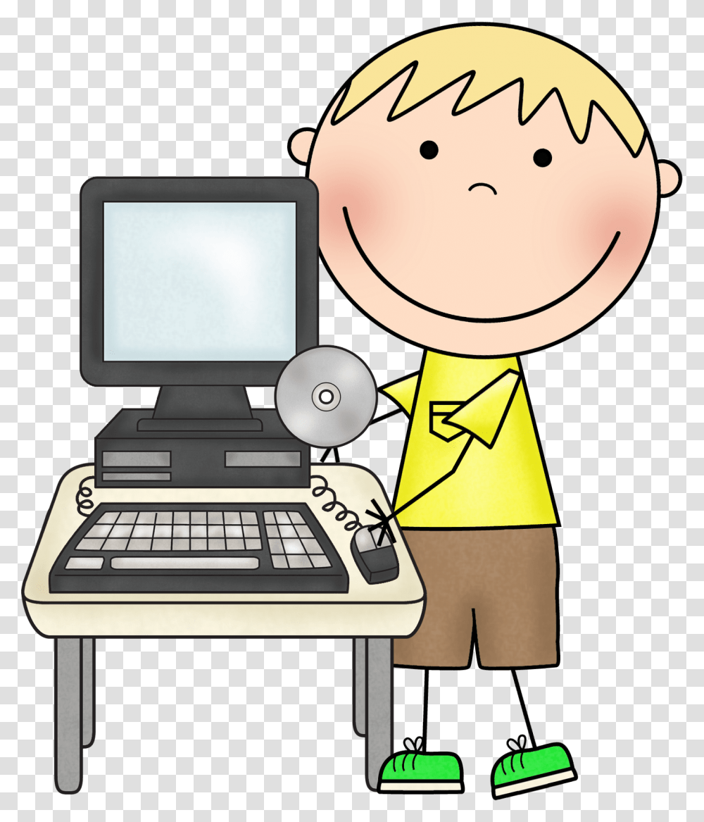 Classroom Helpers Clip Art Computer, Computer Keyboard, Computer Hardware, Electronics, Monitor Transparent Png