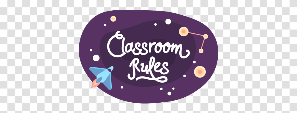 Classroom Rules Space Sticker Icon & Svg Classroom Rules Icon, Label, Text, Dish, Meal Transparent Png