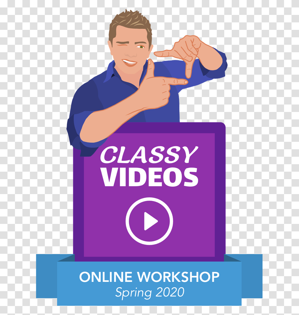 Classy Videos Online Workshop Spring Video, Advertisement, Poster, Flyer, Paper Transparent Png