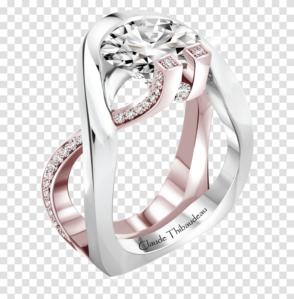 Claude Thibaudeau Design Avant Garde Style Micro Pave Avant Garde Wedding Ring, Jewelry, Accessories, Accessory, Platinum Transparent Png