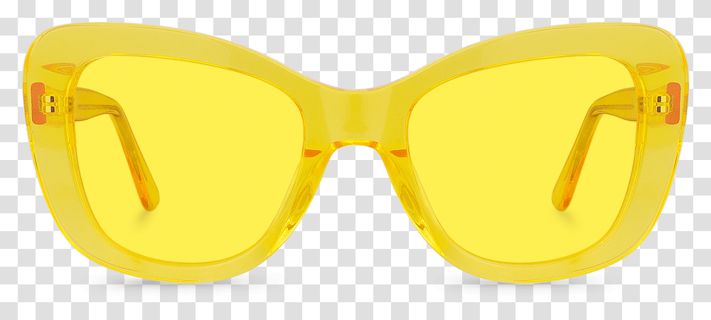 Claudette Yellow Butterfly Sunglasses Wood, Accessories, Accessory Transparent Png