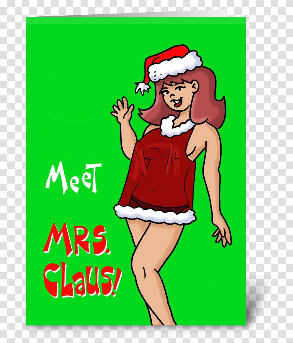 Claus Greeting Card, Person, Female, Blonde, Woman Transparent Png