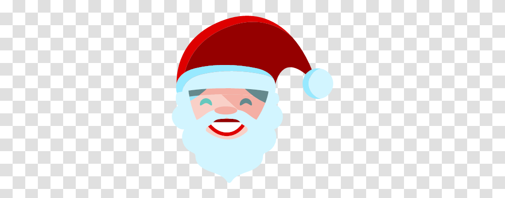 Claus Hat Merry Red Santa Smile Icon Merry Christmas, Person, Human, Face, Head Transparent Png