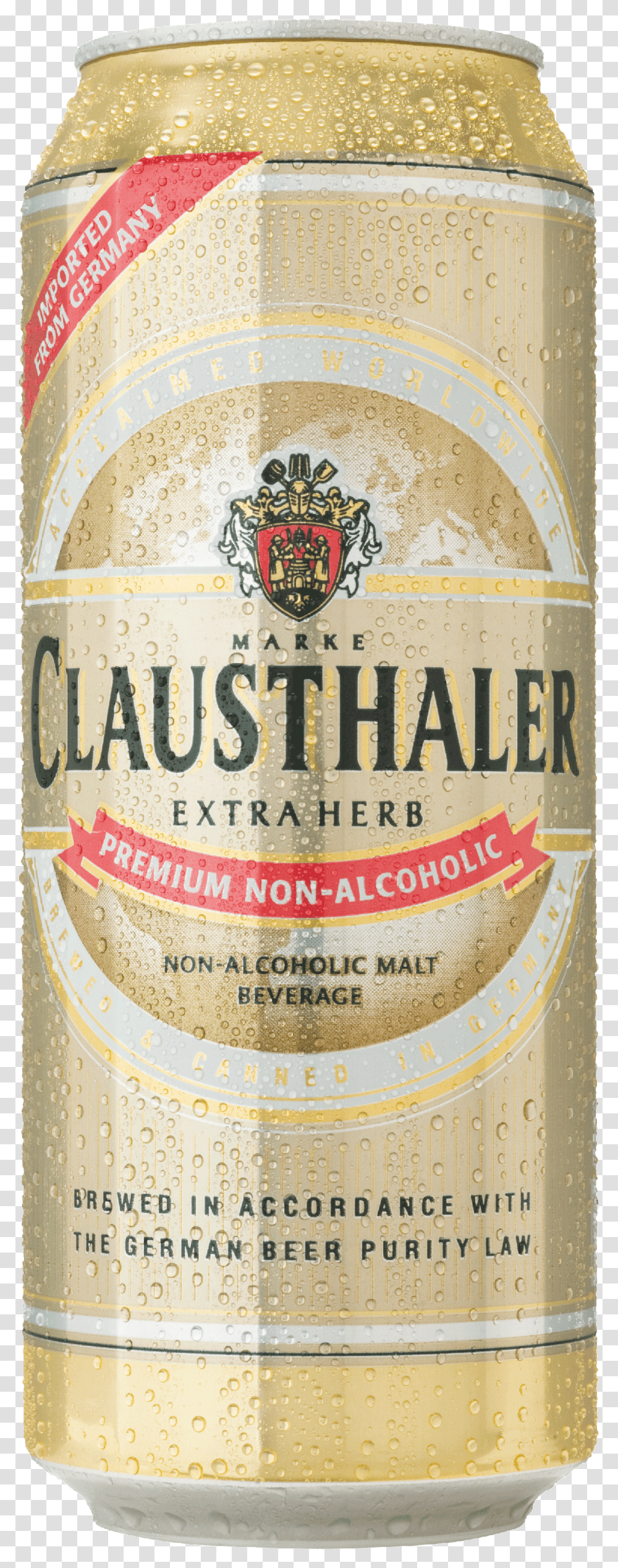 Clausthaler Extra Herb Dose, Beer, Alcohol, Beverage, Drink Transparent Png