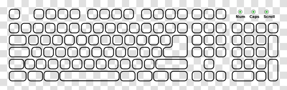 Clavier Without Labels Shapes Only Computer Keyboard, Gray, World Of Warcraft Transparent Png