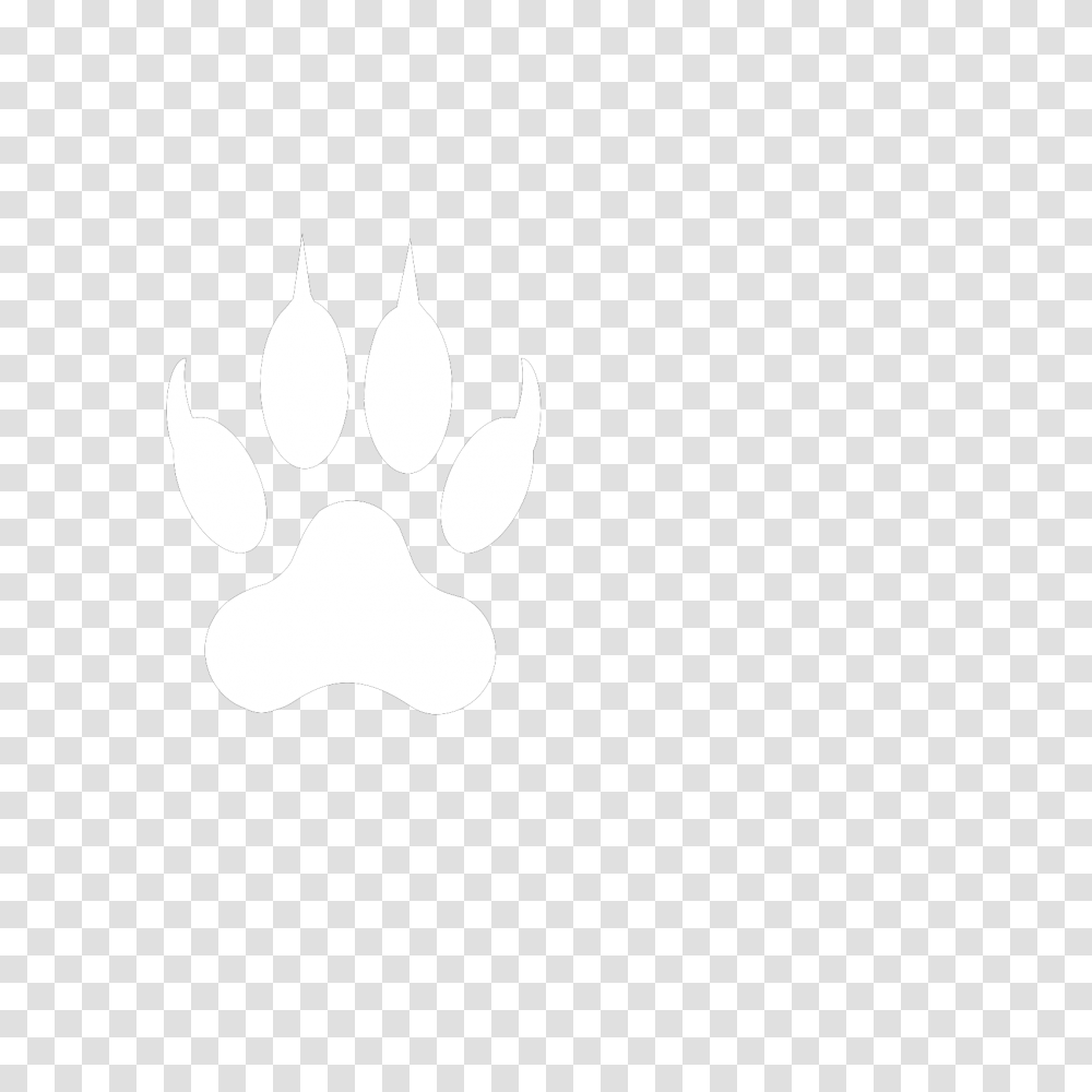 Claw Clipart Free Wolf Paw Print White, Hook, Stencil, Symbol Transparent Png