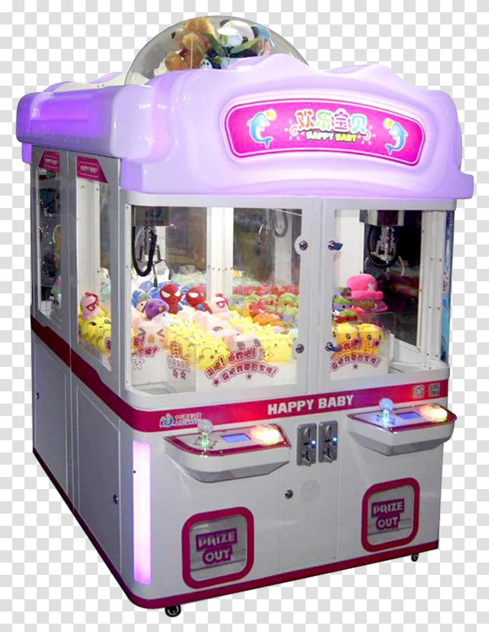 Claw Machine Small, Arcade Game Machine, Vending Machine, Kiosk Transparent Png