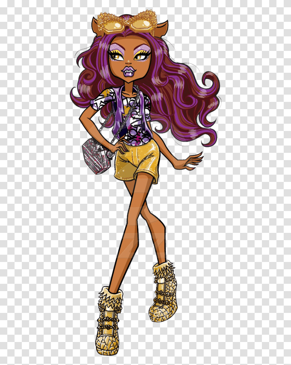 Clawdeen Boo York Monster High Dolls Draculaura And Clawd Wolf, Person Transparent Png