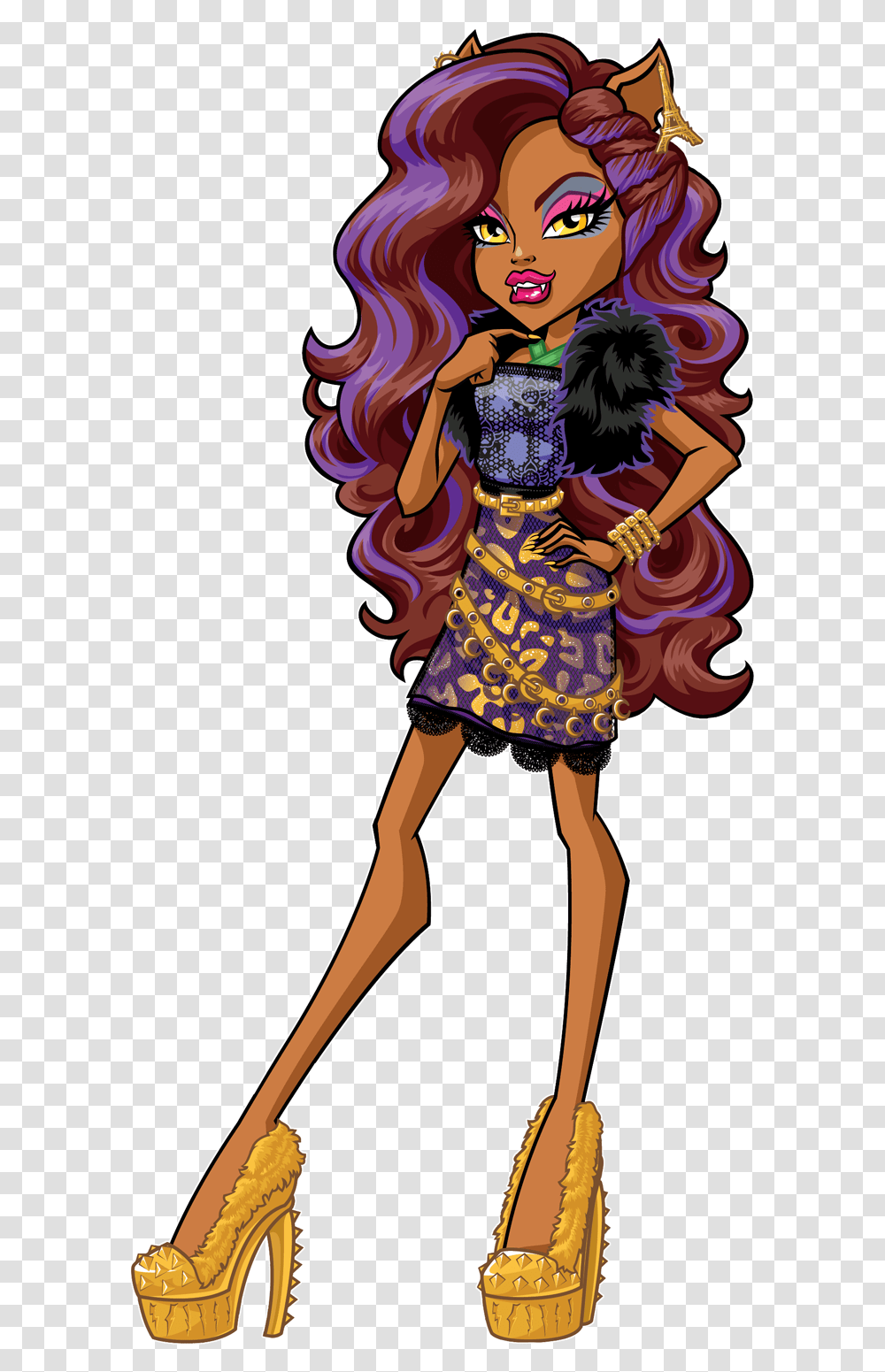 Clawdeen Wolf Monster High Characters, Person, Costume Transparent Png