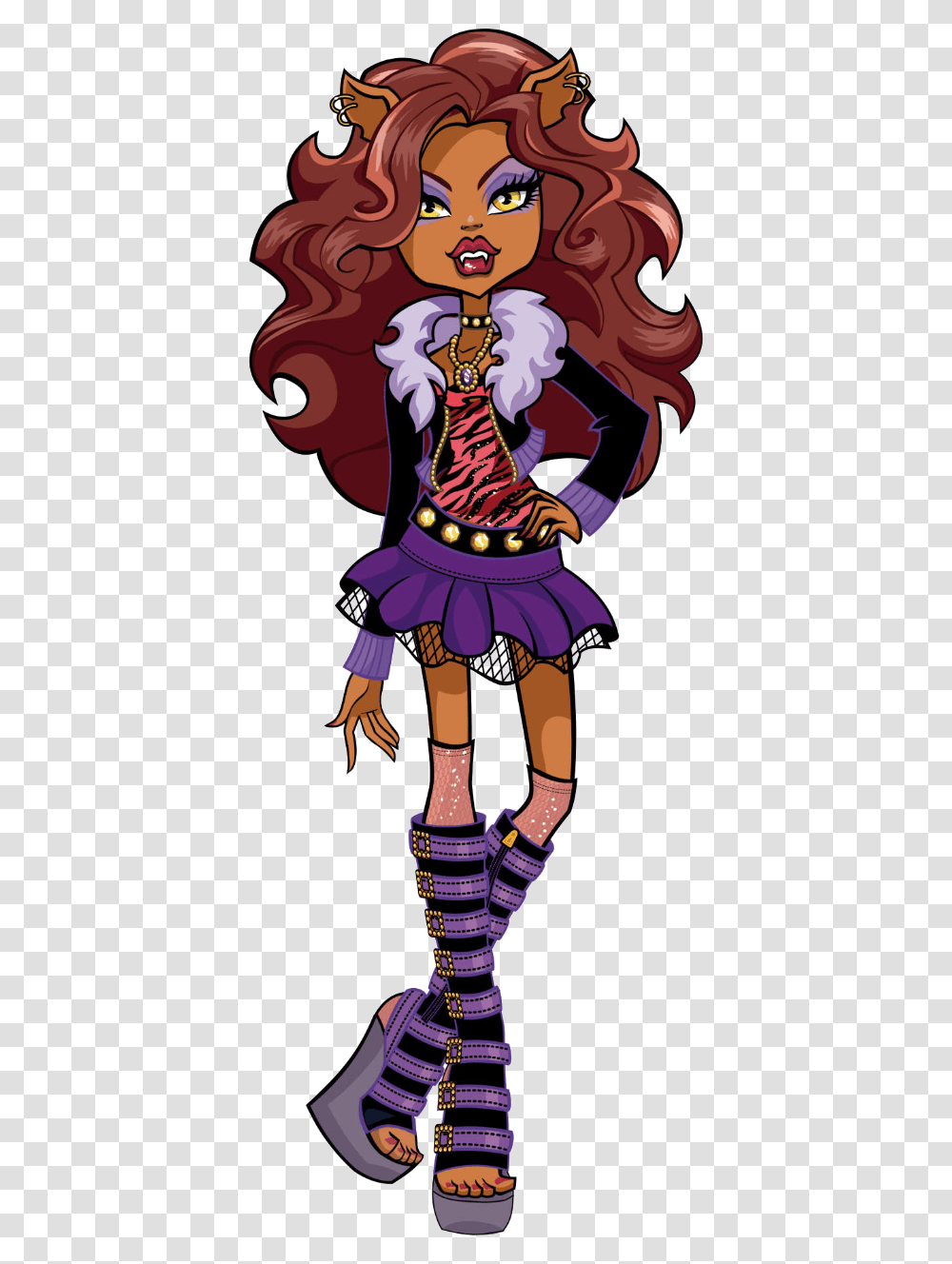 Clawdeen Wolf Monster High Clawdeen Wolf, Costume, Performer, Person, Leisure Activities Transparent Png