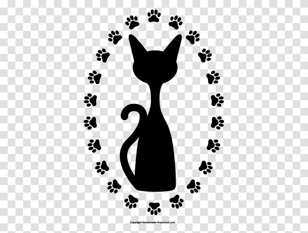Claws Clipart Cats Paw, Stencil, Footprint, Silhouette Transparent Png