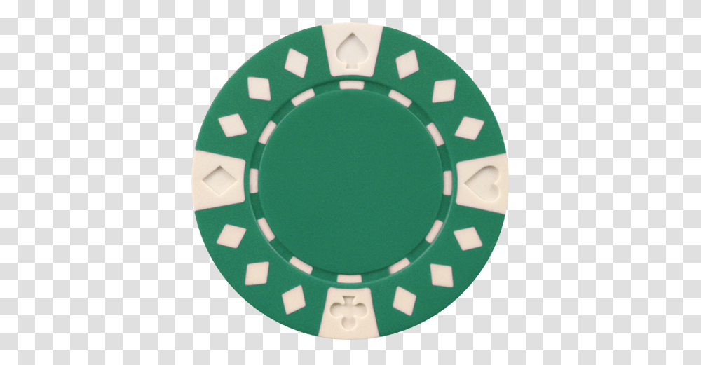 Clay Composite Diamond Suited Poker Chips Gram Green Poker, Game, Gambling, Domino Transparent Png
