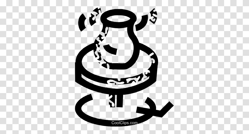 Clay Vase Being Turned Royalty Free Vector Clip Art Illustration, Poster, Advertisement, Clothes Iron Transparent Png