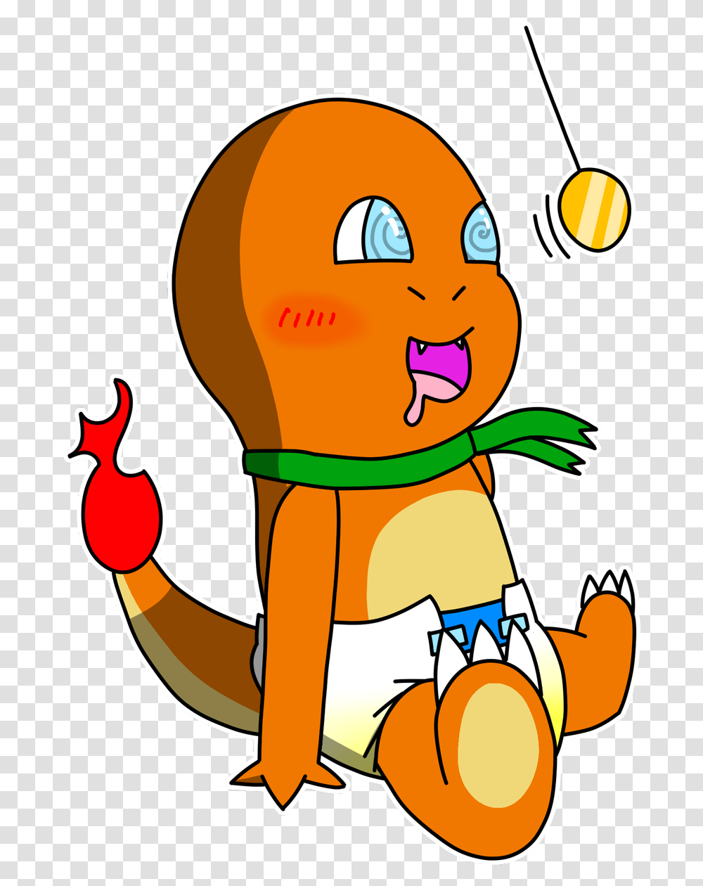 Clean Clipart Messy Person Hypnotized Charmander, Food, Label Transparent Png