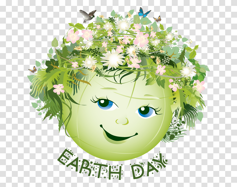 Clean Clipart Nature Earth Day In 2019, Green, Floral Design, Pattern Transparent Png