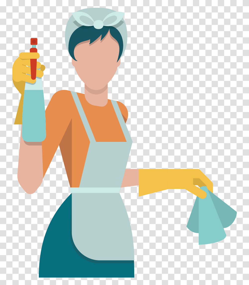 Clean Dishes Clipart Cleaner Icon Woman, Cleaning, Female, Washing, Worker Transparent Png