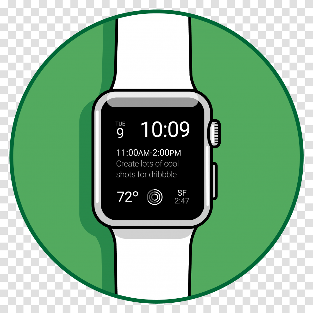Clean Green Free Icon Set By Daniel Myer Watch Strap, Digital Watch, Wristwatch Transparent Png