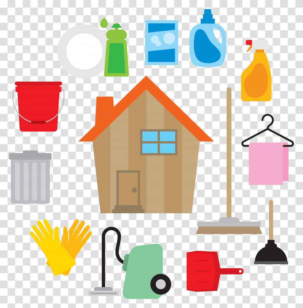 Clean Vector Commercial Cleaning Clean House Vector, Housing, Building, Urban, Neighborhood Transparent Png