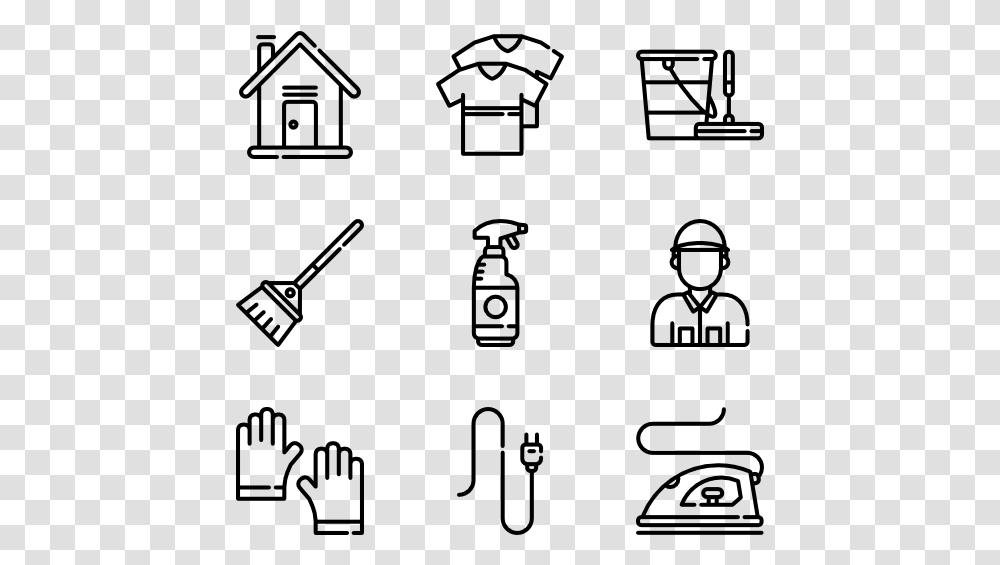 Clean Vector House Cleaning Cute Food Icon Black And White, Gray, World Of Warcraft Transparent Png