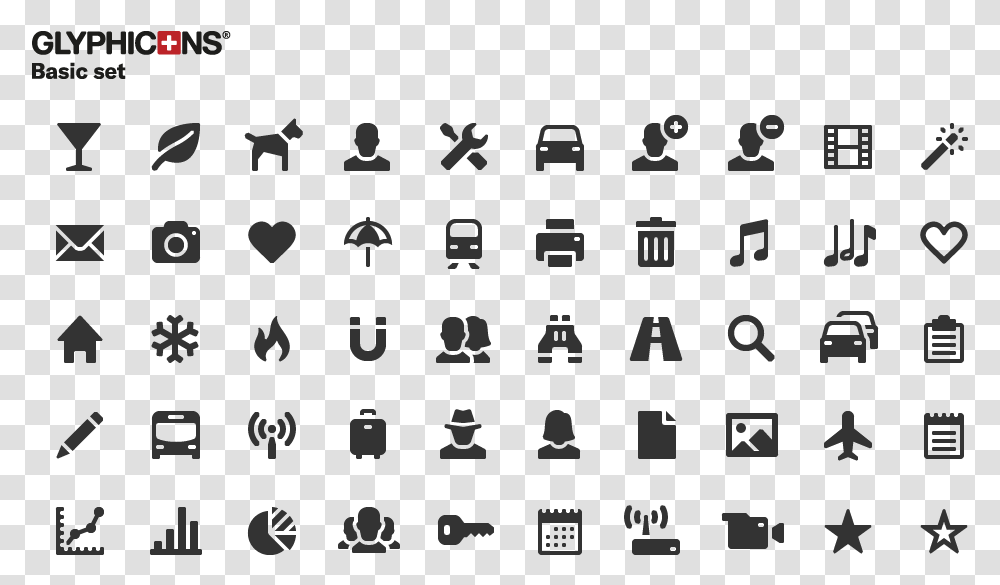 Clean Vector Working Man Glyphicon Icons, Alphabet, Scoreboard Transparent Png