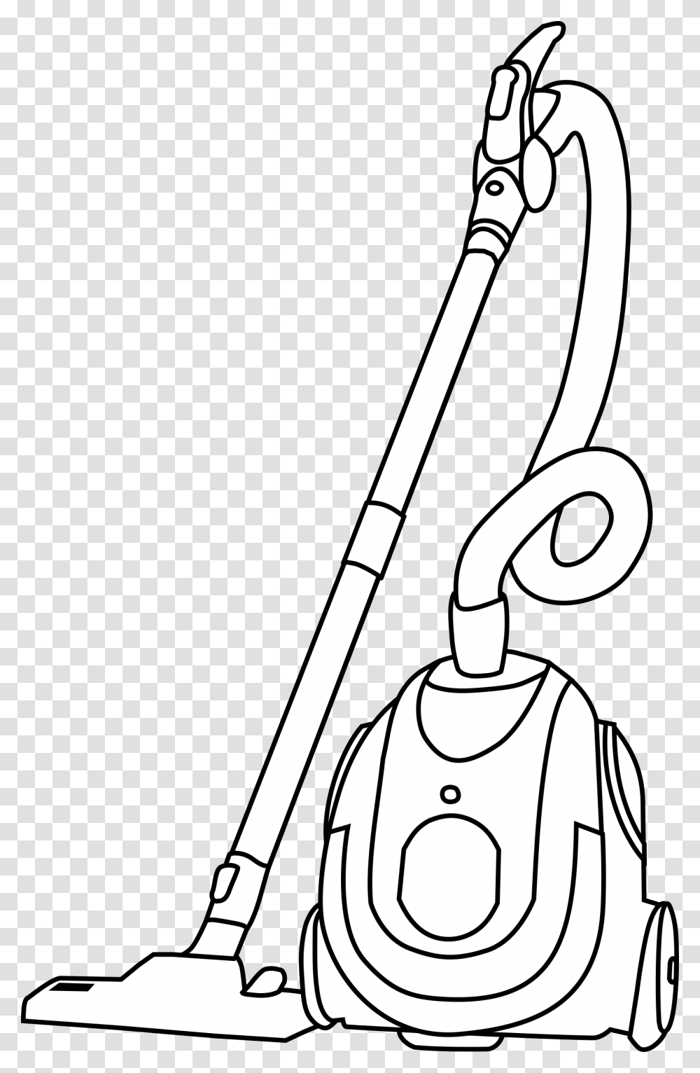 Cleaner Drawing At Getdrawings Vacuum Cleaner Clipart Black And White, Shovel, Tool, Lawn Mower, Brush Transparent Png