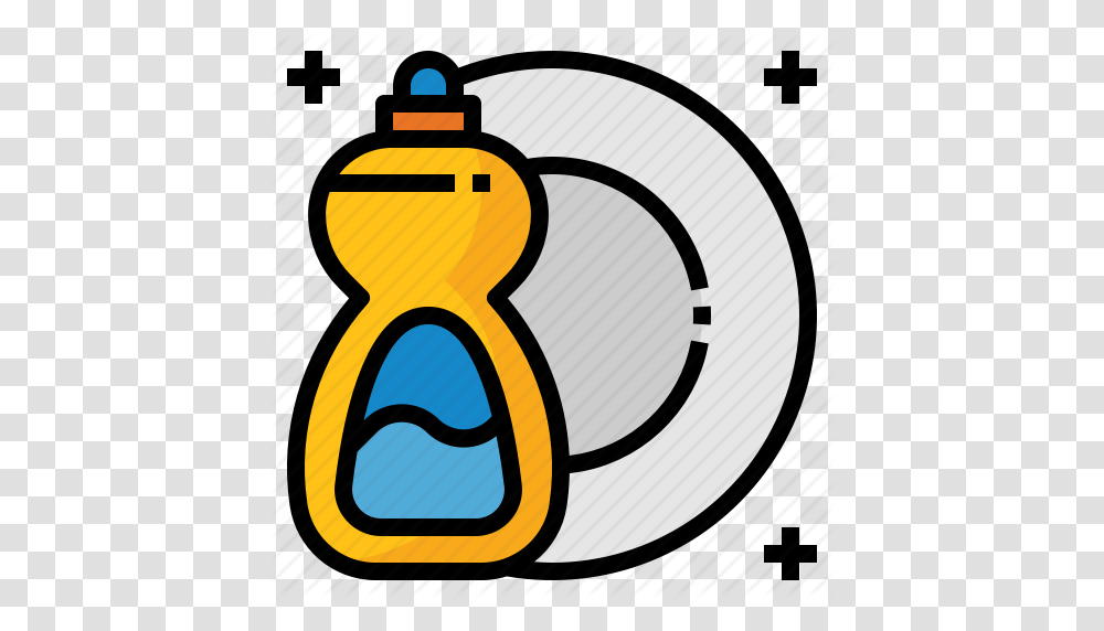 Cleaning Dishes Liquid Plates Soap Washing Icon, Label, Bottle, Number Transparent Png