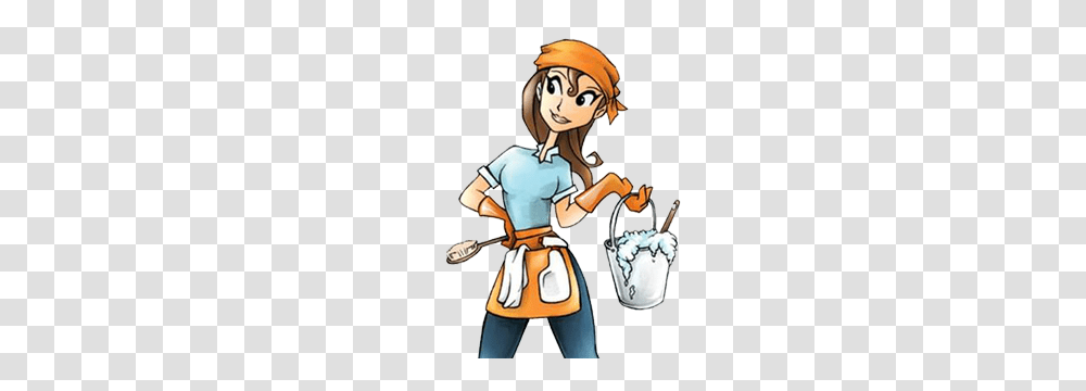 Cleaning Lady Clipart, Person, Human, Comics, Book Transparent Png