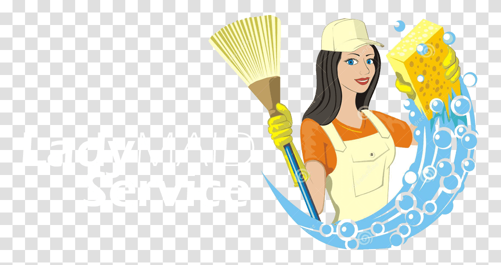 Cleaning Lady Menage Total Cleaning Services Montreal, Person, Human, Face, Broom Transparent Png