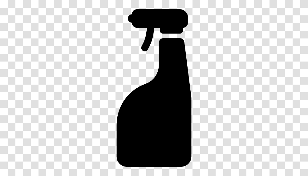 Cleaning Spray Silhouette, Stencil Transparent Png