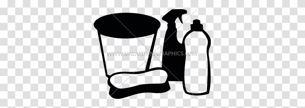 Cleaning Supplies Production Ready Artwork For T Shirt Printing, Bucket Transparent Png