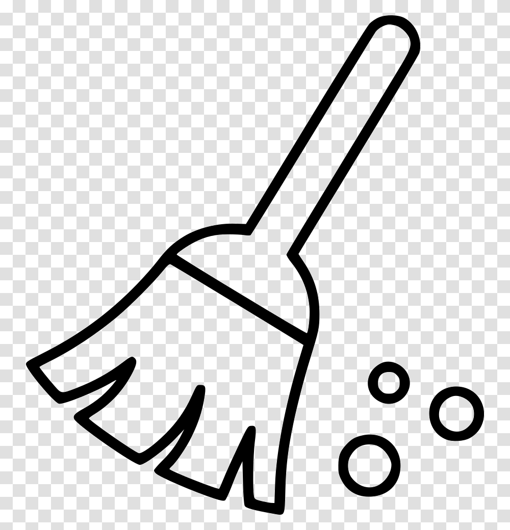 Cleaning Sweep Office Svg Broom Black And White, Shovel, Tool, Stencil, Badminton Transparent Png