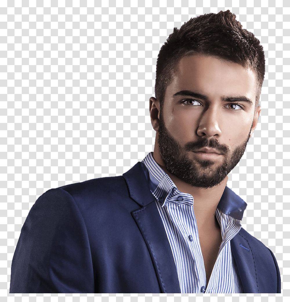 Cleaning Up Mustache With Beard Man With Beard, Person, Human, Suit Transparent Png