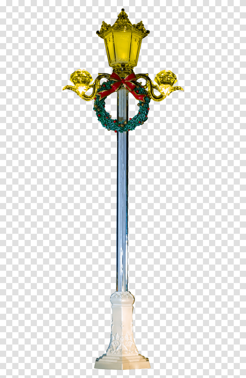 Clear Acrylic Lampost 98 Cms H Led Religious Item, Sword, Blade, Weapon, Weaponry Transparent Png