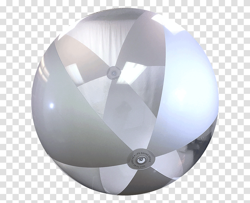 Clear Ball Clear And White Beach Ball, Sphere, Lamp, Light Fixture, Lighting Transparent Png
