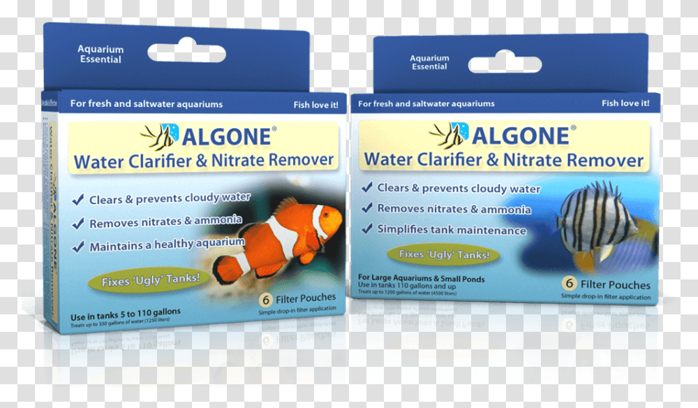 Clear Cloudy Aquarium Water And Remove Nitrates With Remove Nitrate, Amphiprion, Sea Life, Fish Transparent Png