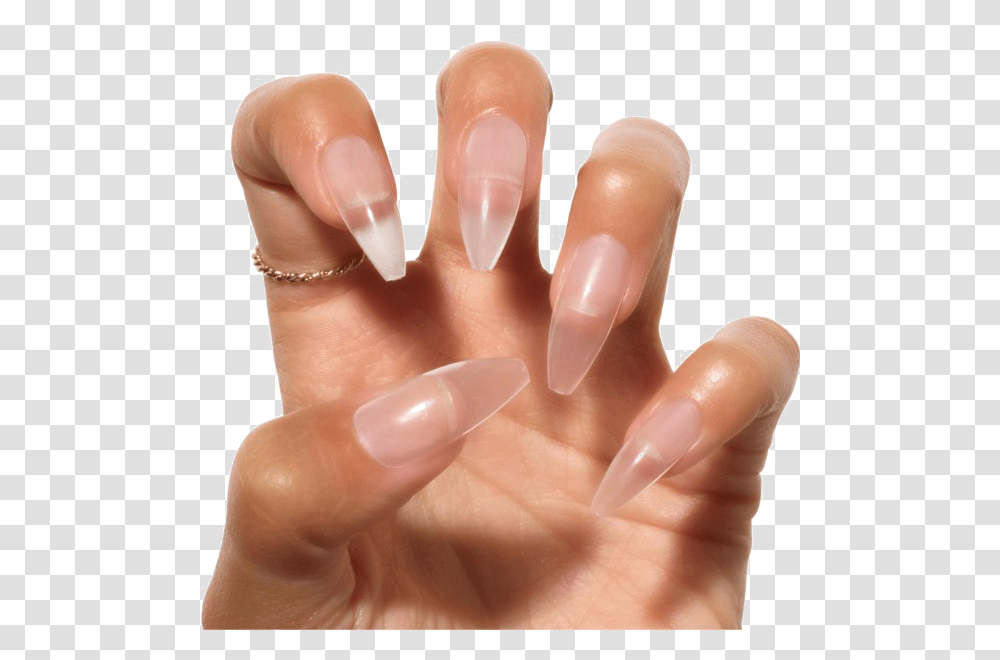 Clear Coat Acrylic Nails, Person, Human, Manicure, Hand Transparent Png
