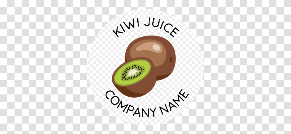 Clear Cup Sticker Kiwi Juice Circle, Plant, Fruit, Food, Text Transparent Png