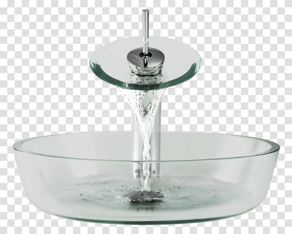 Clear Glass Vessel Bathroom Sink Sink, Sink Faucet, Tap, Indoors Transparent Png